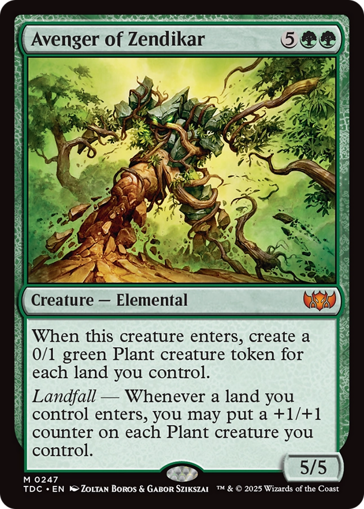 Avenger of Zendikar [Tarkir: Dragonstorm Commander] | Empire Gaming NC