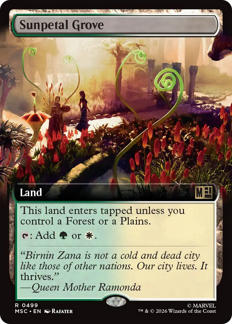 Sunpetal Grove (Extended Art) [Marvel Super Heroes Commander] | Empire Gaming NC