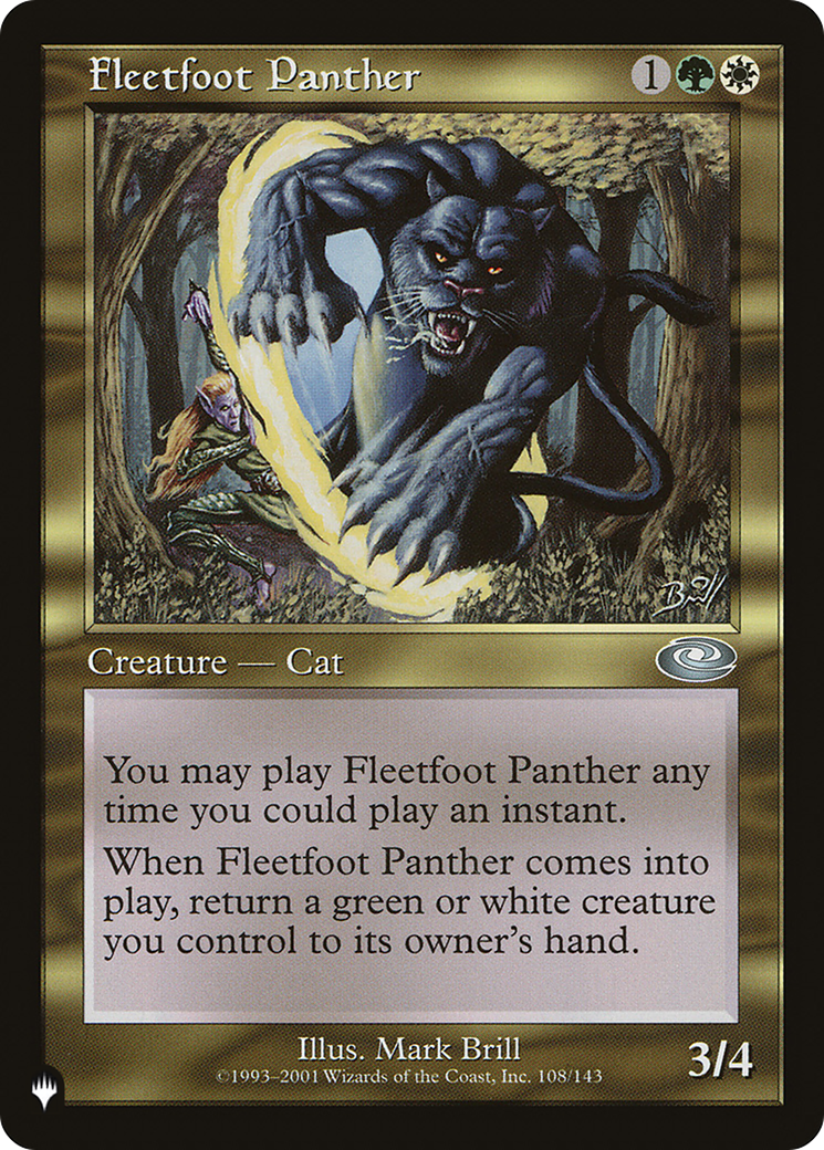 Fleetfoot Panther [The List] | Empire Gaming NC