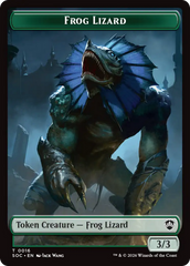 Boar // Frog Lizard Double-Sided Token [Secrets of Strixhaven Commander Tokens] | Empire Gaming NC