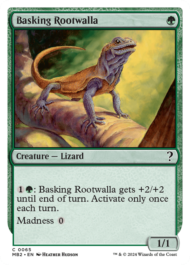 Basking Rootwalla (White Border) [Mystery Booster 2] | Empire Gaming NC