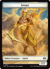 Spirit (0006) // Spirit (0007) Double-Sided Token [Tarkir: Dragonstorm Tokens] | Empire Gaming NC