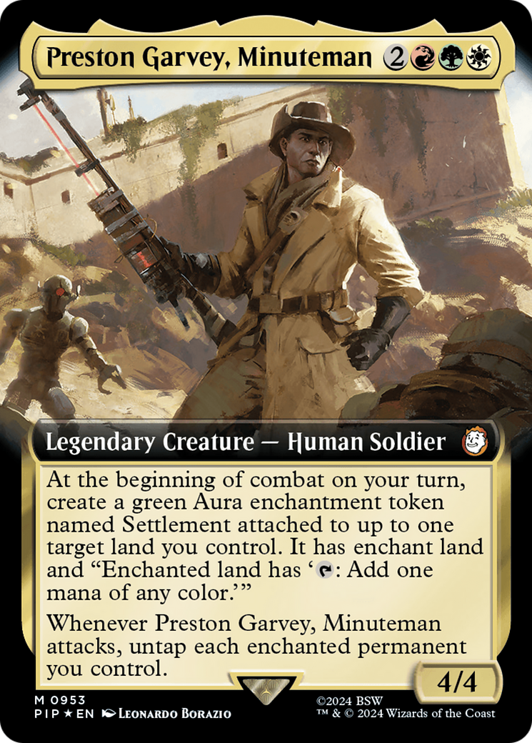 Preston Garvey, Minuteman (Extended Art) (Surge Foil) [Fallout] | Empire Gaming NC