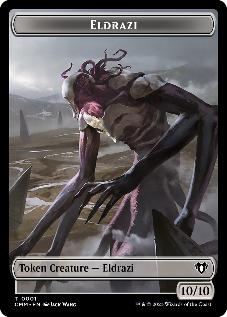 Eldrazi // Phyrexian Germ Double-Sided Token [Commander Masters Tokens] | Empire Gaming NC