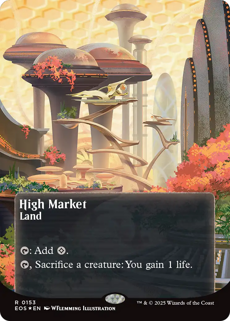 High Market (0153) (Borderless) (Galaxy Foil) [Edge of Eternities: Stellar Sights] | Empire Gaming NC