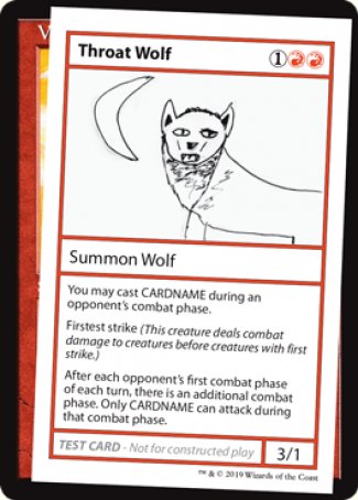 Throat Wolf (2021 Edition) [Mystery Booster Playtest Cards] | Empire Gaming NC