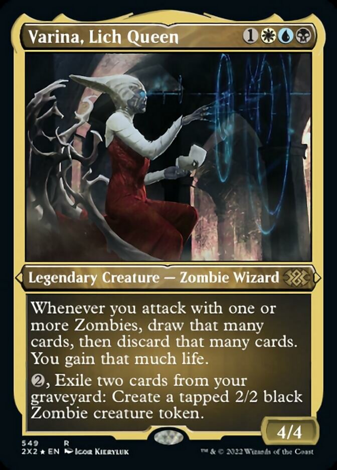 Varina, Lich Queen (Foil Etched) [Double Masters 2022] | Empire Gaming NC