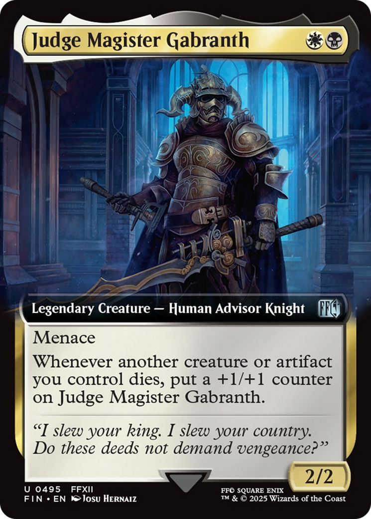 Judge Magister Gabranth (Extended Art) [FINAL FANTASY] | Empire Gaming NC