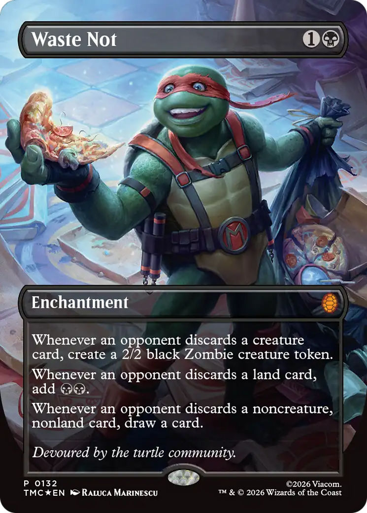 Waste Not (Borderless) [Teenage Mutant Ninja Turtles Promos] | Empire Gaming NC