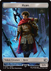 Hero (0007) // Wizard (0015) Double-Sided Token [FINAL FANTASY Tokens] | Empire Gaming NC
