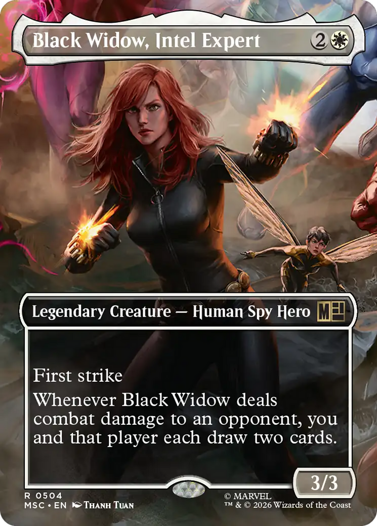 Black Widow, Intel Expert (Borderless) [Marvel Super Heroes Commander] | Empire Gaming NC