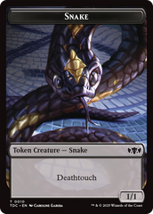 Snake // Myr Double-Sided Token [Tarkir: Dragonstorm Commander Tokens] | Empire Gaming NC