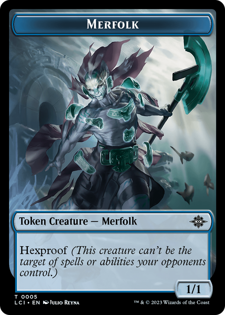 Copy // Merfolk (0005) Double-Sided Token [The Lost Caverns of Ixalan Commander Tokens] | Empire Gaming NC