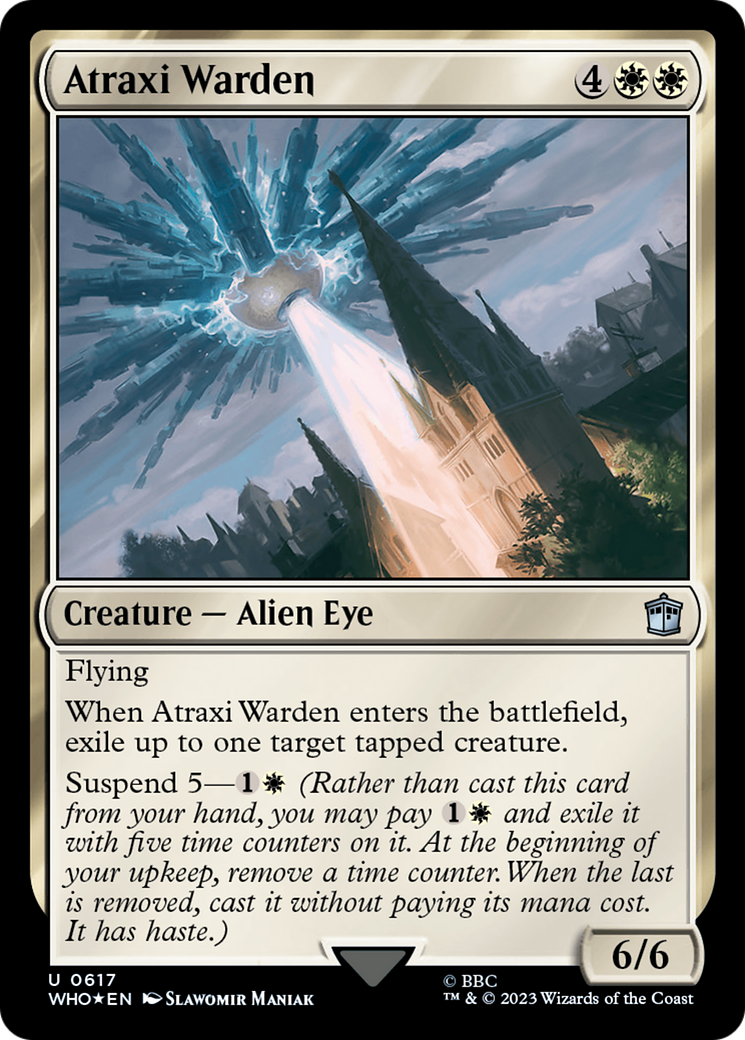 Atraxi Warden (Surge Foil) [Doctor Who] | Empire Gaming NC