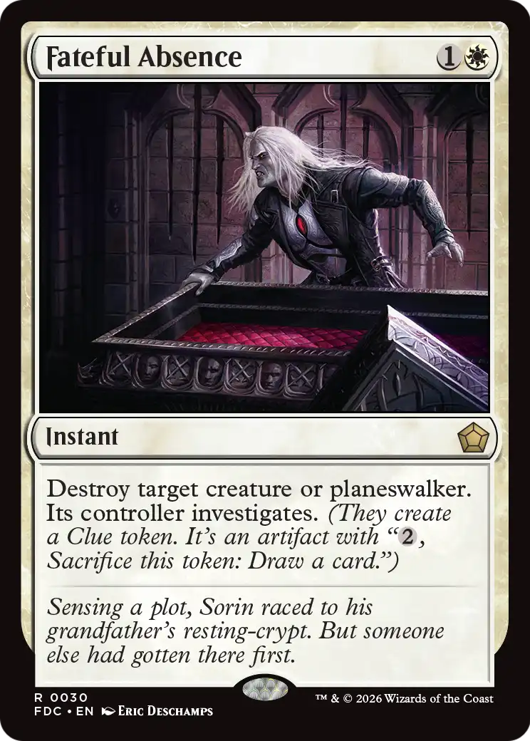 Fateful Absence [Foundations Commander] | Empire Gaming NC
