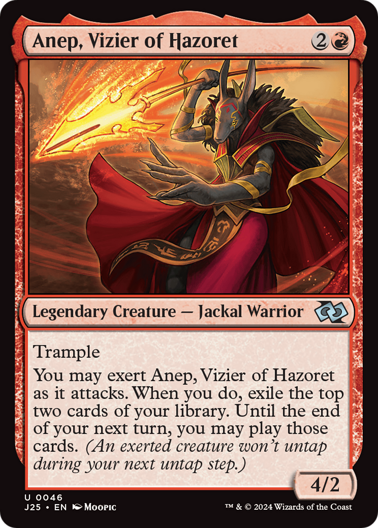 Anep, Vizier of Hazoret (Anime) [Foundations Jumpstart] | Empire Gaming NC