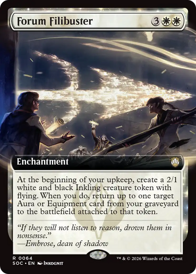 Forum Filibuster (Extended Art) [Secrets of Strixhaven Commander] | Empire Gaming NC