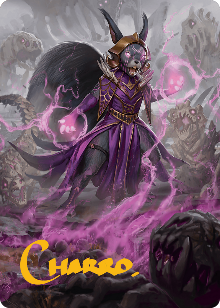 Liliana of the Dark Realms Art Card (Gold-Stamped Signature) [Bloomburrow Art Series] | Empire Gaming NC