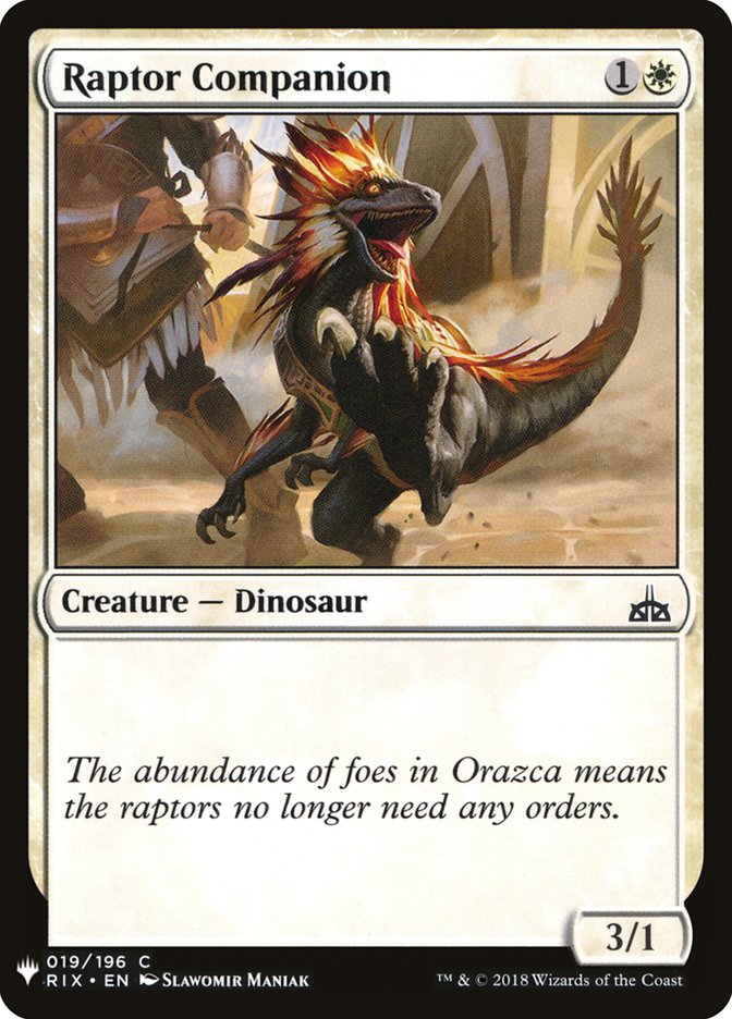Raptor Companion [Mystery Booster] | Empire Gaming NC