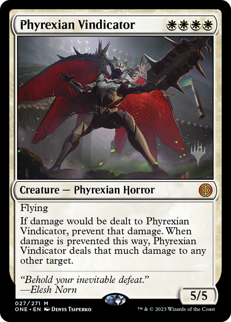 Phyrexian Vindicator (Promo Pack) [Phyrexia: All Will Be One Promos] | Empire Gaming NC