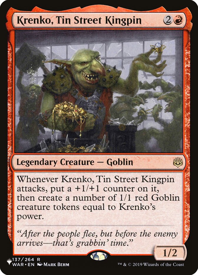 Krenko, Tin Street Kingpin [The List] | Empire Gaming NC
