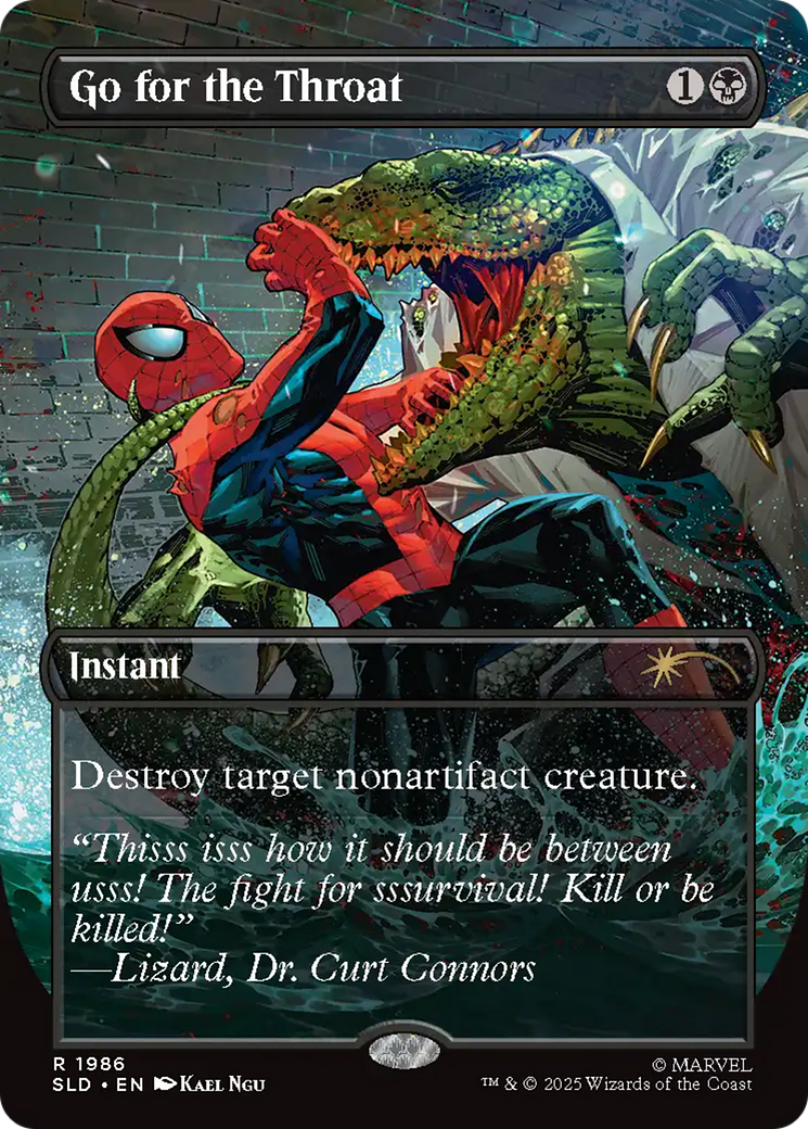 Go for the Throat (Rainbow Foil) [Secret Lair Drop Series] | Empire Gaming NC