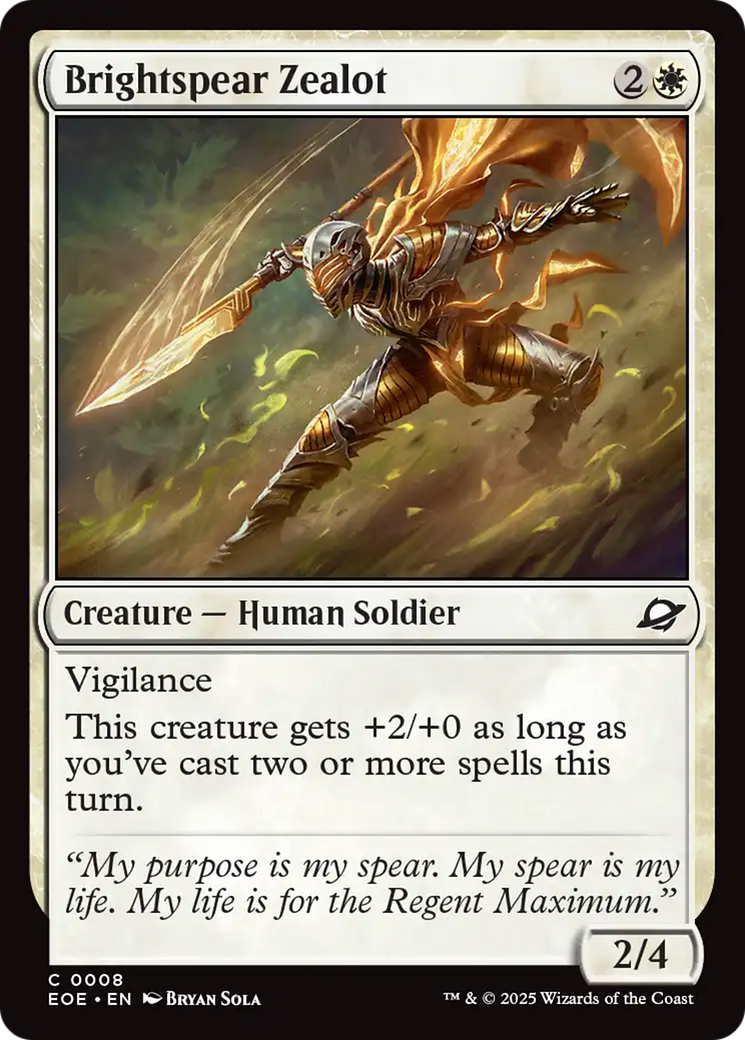 Brightspear Zealot [Edge of Eternities] | Empire Gaming NC