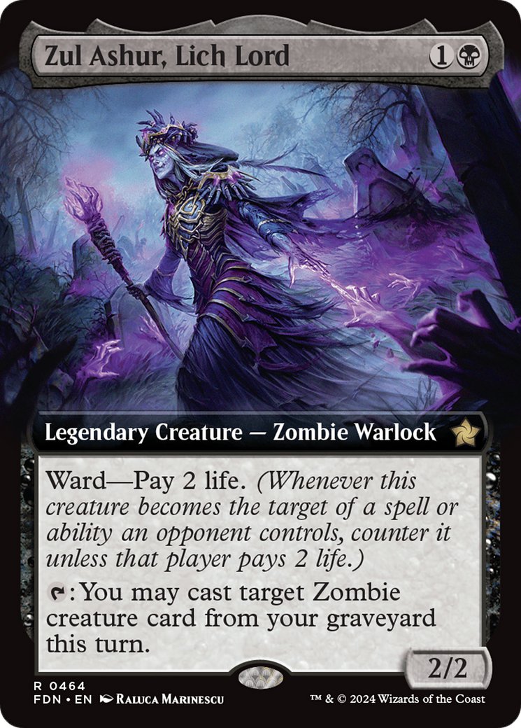 Zul Ashur, Lich Lord (Extended Art) [Foundations] | Empire Gaming NC