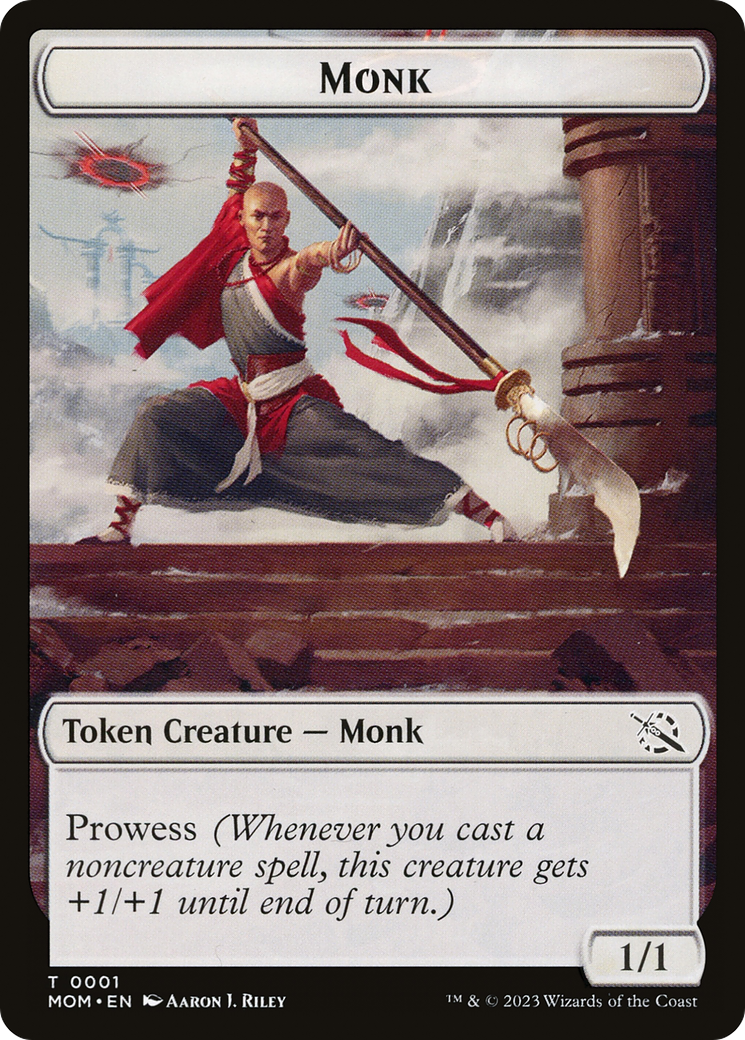 Monk // Phyrexian Saproling Double-Sided Token [March of the Machine Tokens] | Empire Gaming NC