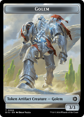 Golem // Plot Double-Sided Token [Outlaws of Thunder Junction: The Big Score Tokens] | Empire Gaming NC