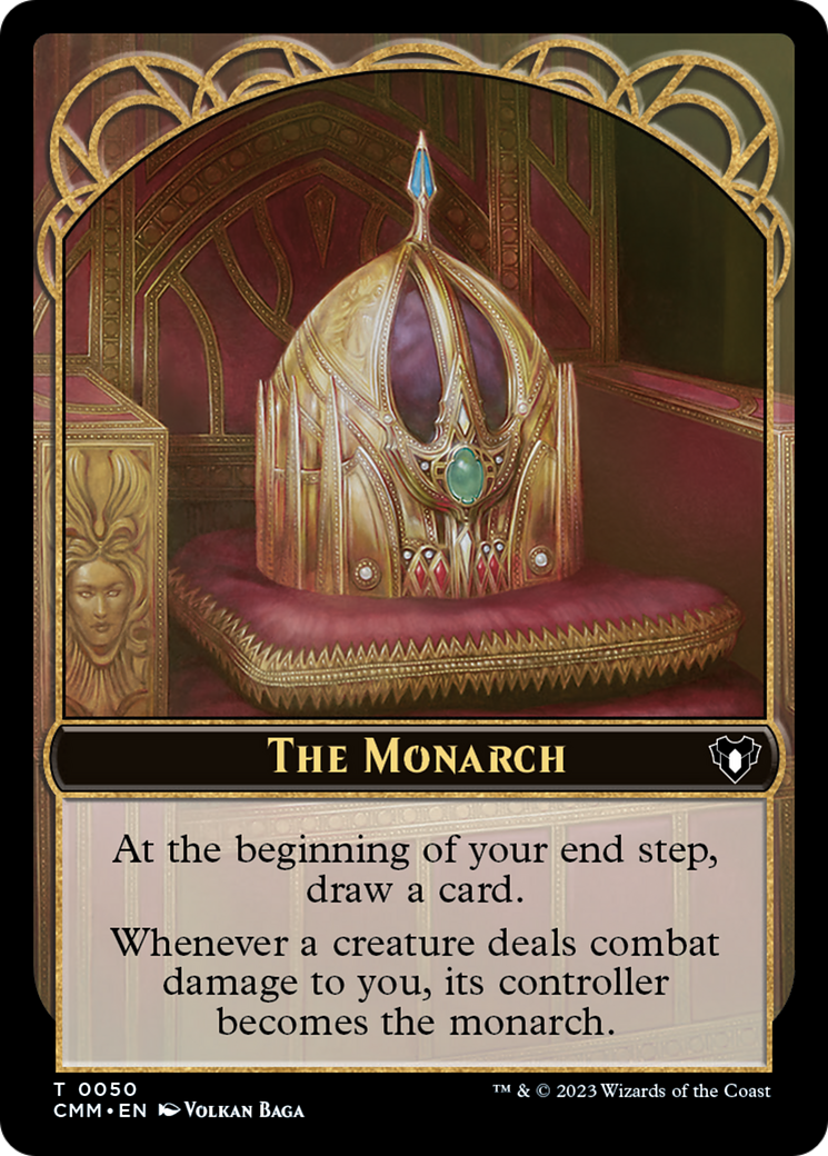 The Monarch // Dwarf Berserker Double-Sided Token [Commander Masters Tokens] | Empire Gaming NC