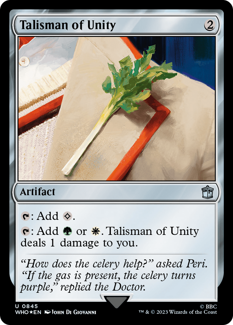 Talisman of Unity (Surge Foil) [Doctor Who] | Empire Gaming NC