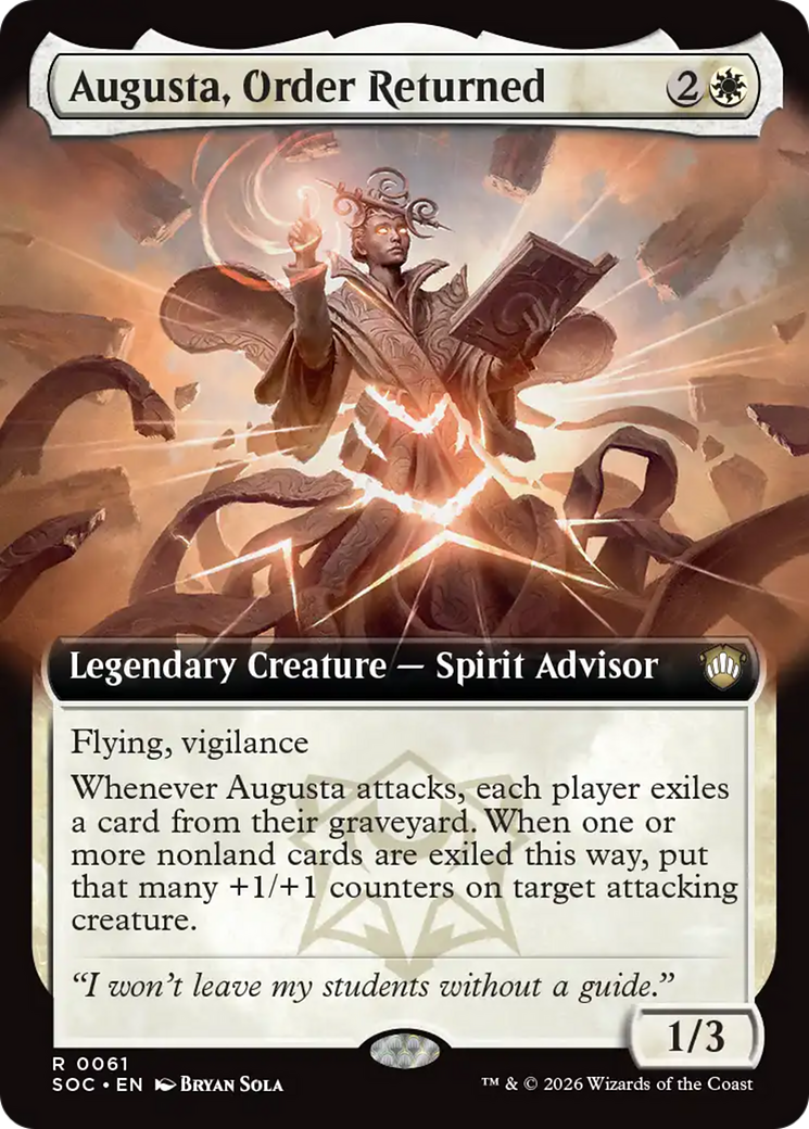 Augusta, Order Returned (Extended Art) [Secrets of Strixhaven Commander] | Empire Gaming NC