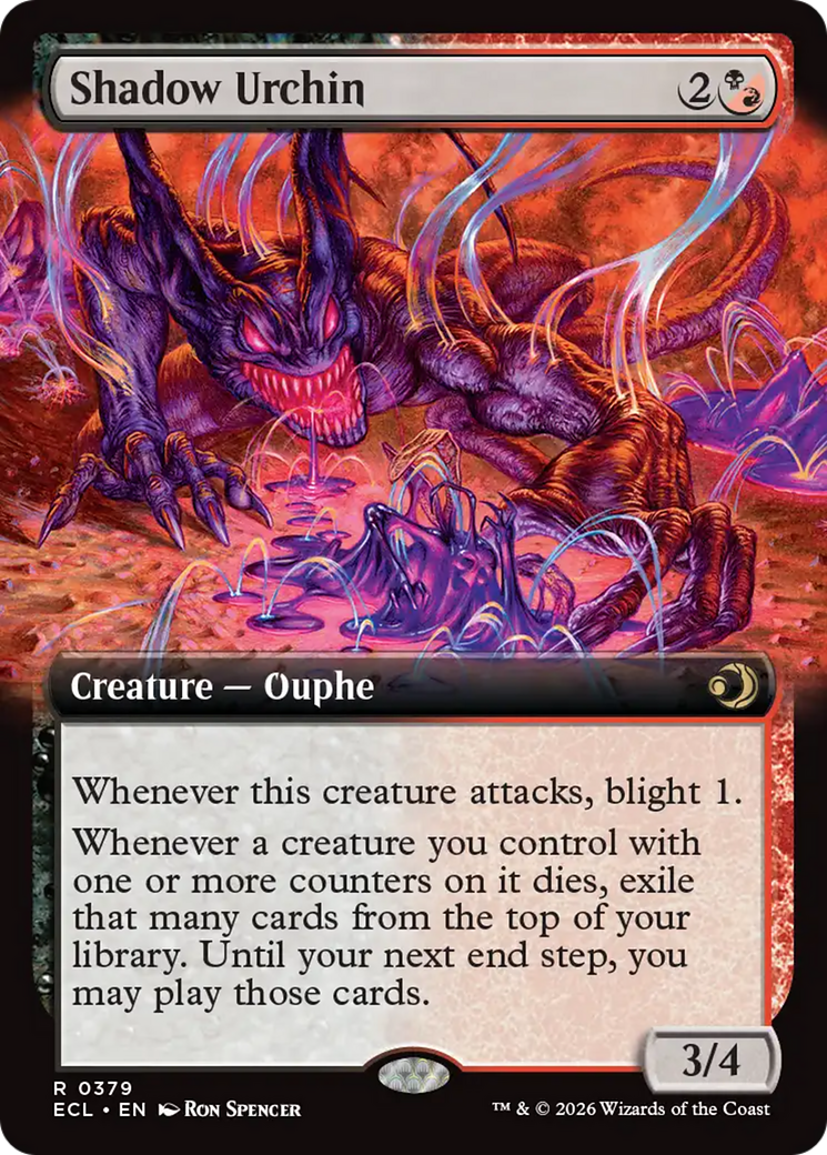 Shadow Urchin (Extended Art) [Lorwyn Eclipsed] | Empire Gaming NC