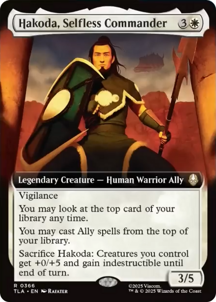 Hakoda, Selfless Commander (Extended Art) [Avatar: The Last Airbender] | Empire Gaming NC