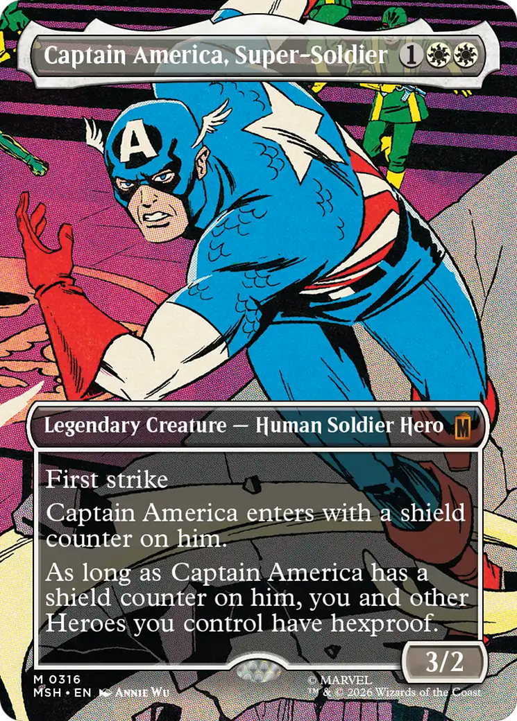 Captain America, Super-Soldier (Borderless) (0316) [Marvel Super Heroes] | Empire Gaming NC