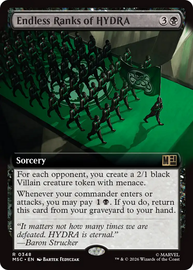 Endless Ranks of HYDRA (Extended Art) [Marvel Super Heroes Commander] | Empire Gaming NC