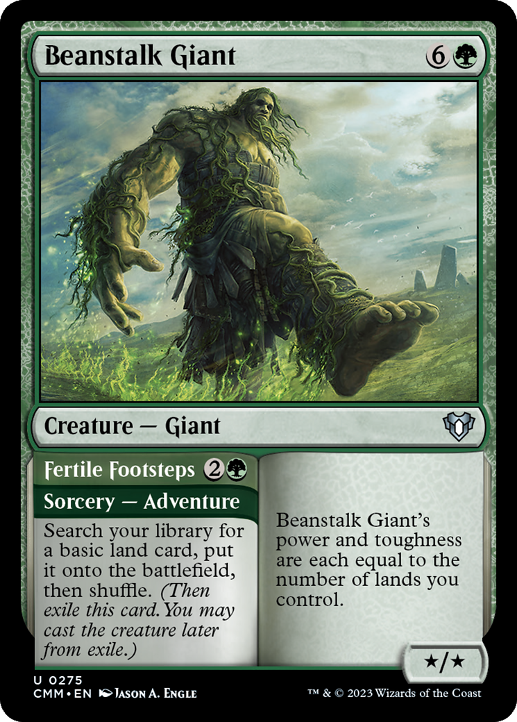 Beanstalk Giant // Fertile Footsteps [Commander Masters] | Empire Gaming NC