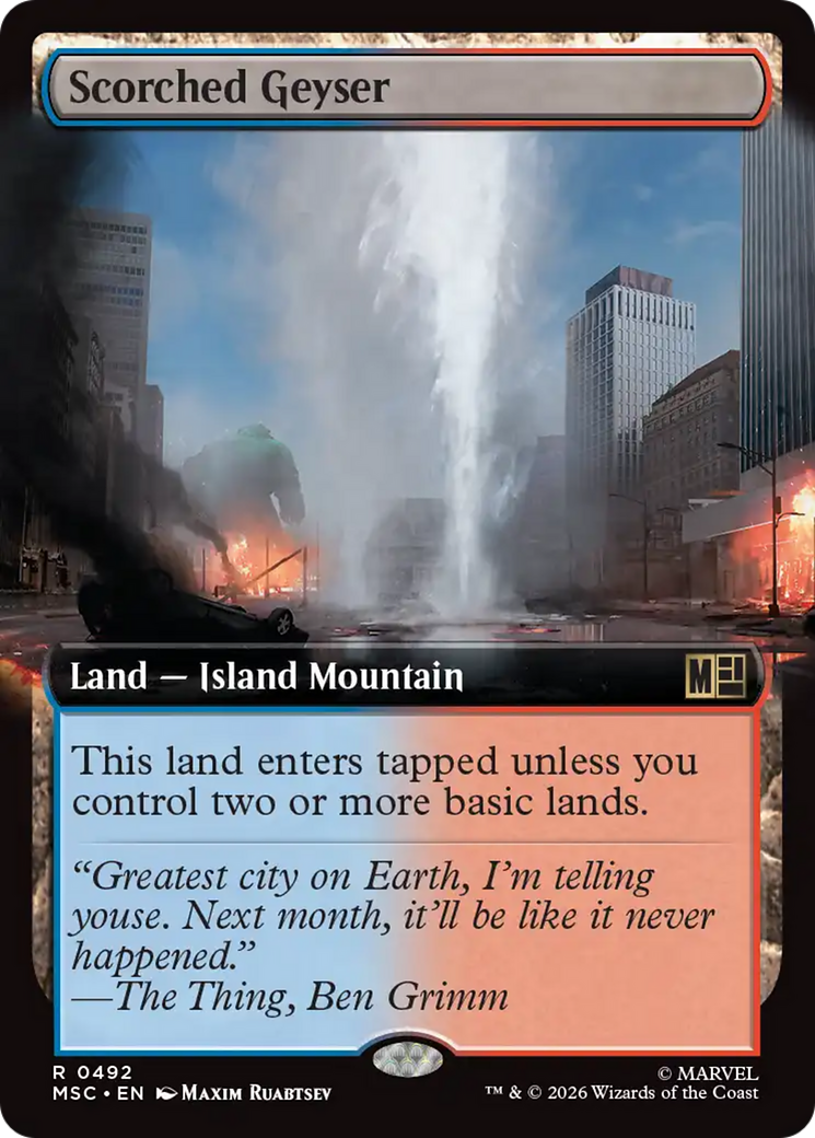 Scorched Geyser (Extended Art) [Marvel Super Heroes Commander] | Empire Gaming NC