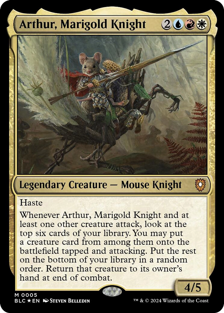 Arthur, Marigold Knight [Bloomburrow Commander] | Empire Gaming NC