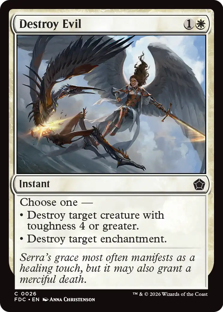Destroy Evil [Foundations Commander] | Empire Gaming NC