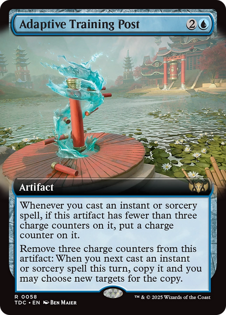 Adaptive Training Post (Extended Art) [Tarkir: Dragonstorm Commander] | Empire Gaming NC