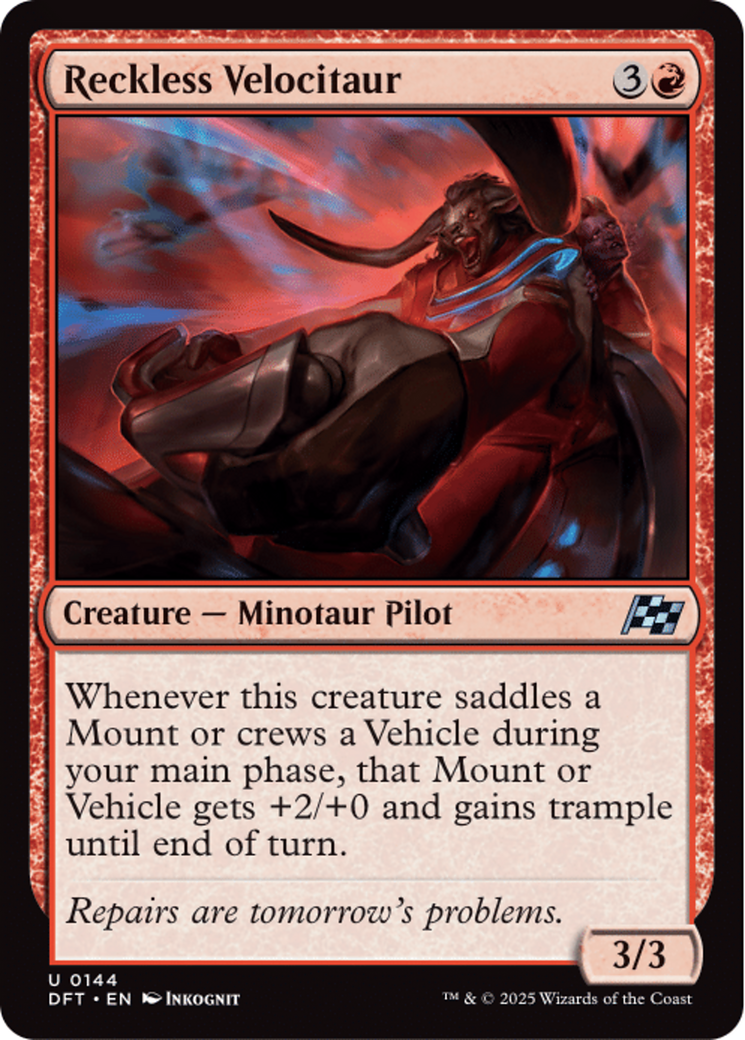 Reckless Velocitaur [Aetherdrift] | Empire Gaming NC