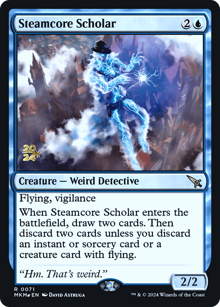 Steamcore Scholar [Murders at Karlov Manor Prerelease Promos] | Empire Gaming NC