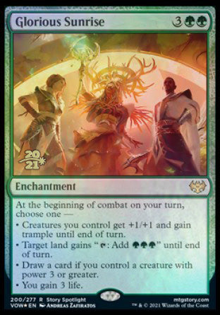 Glorious Sunrise [Innistrad: Crimson Vow Prerelease Promos] | Empire Gaming NC