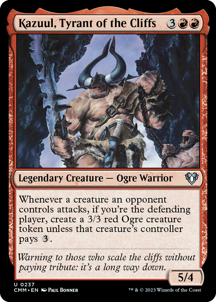 Kazuul, Tyrant of the Cliffs [Commander Masters] | Empire Gaming NC