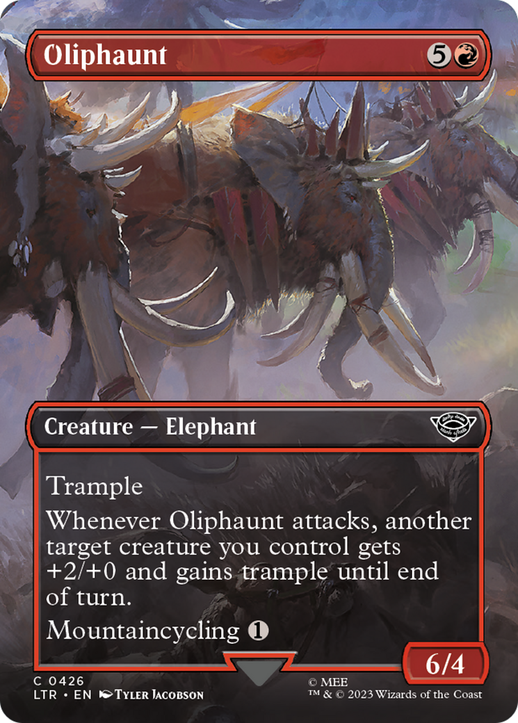 Oliphaunt (Borderless Alternate Art) [The Lord of the Rings: Tales of Middle-Earth] | Empire Gaming NC