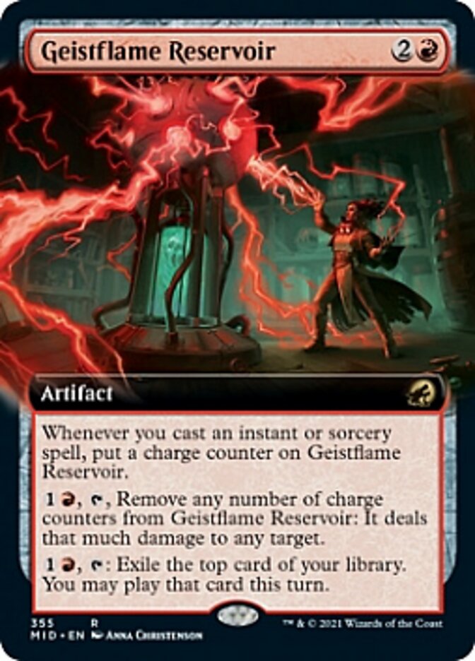 Geistflame Reservoir (Extended Art) [Innistrad: Midnight Hunt] | Empire Gaming NC