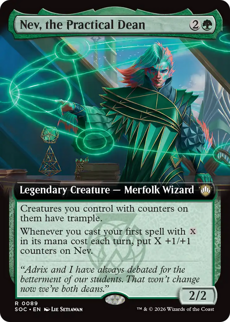 Nev, the Practical Dean (Extended Art) [Secrets of Strixhaven Commander] | Empire Gaming NC