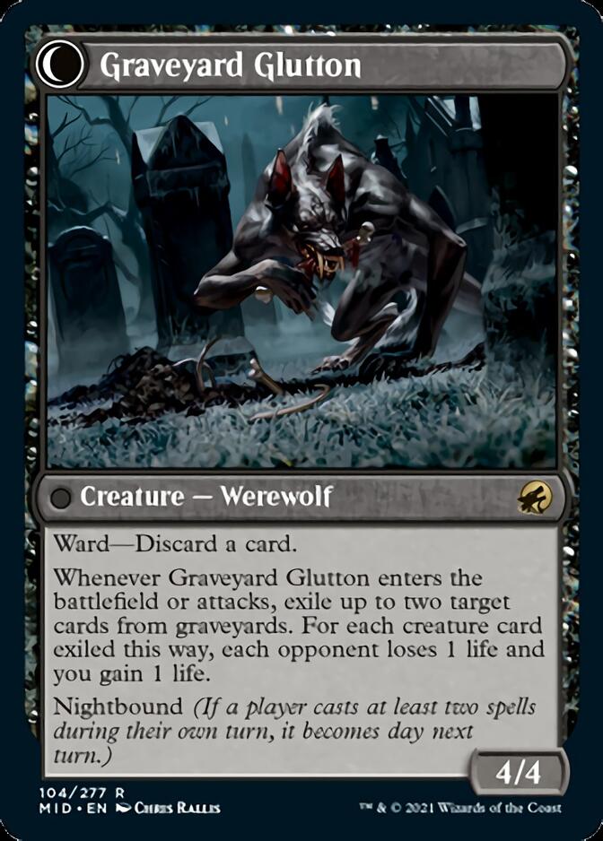 Graveyard Trespasser // Graveyard Glutton [Innistrad: Midnight Hunt] | Empire Gaming NC
